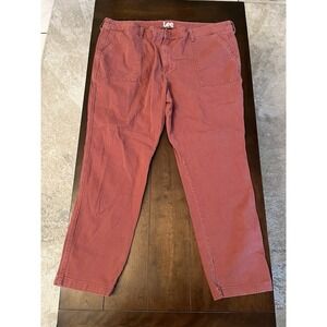 Women's Lee‎ Heritage High Rise Utility Pants Maroon